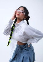 FOD Kemeja Wanita Oversize Vina Offwhite