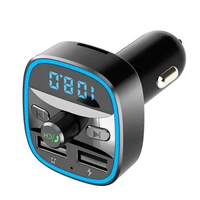 Car Fast Chargercigar Jack Fast Charging Dual USB Car Charger T25 MP3Player Automotive Multimedia Car Bluetooth5.0 FM Transmitte