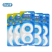 Oral B Essential Floss Comfortable Unwaxed Dental Floss Gum Care Interdental Clean Flat Thread Flosser 50m/pc