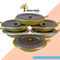 LB289 (12 IN 1) 6 PCS BASI TUTUP + 6 SENDOK SAYUR BASI SET PRASMANAN VIOLETA BROWN/OVAL,PERSEGI,BULA
