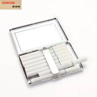 50pcs/Lot Blank sublimation Creative Personality Cigaret Case Slim Lady Metal Cigarette Box Accessories Gift Cigarette Holder