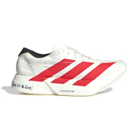 【adidas 愛迪達】Adizero Adios Pro 4 M 男鞋 白紅色 緩震 運動 競速 慢跑鞋 JR6363