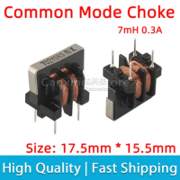 2pcs UF1717VB-702Y0R3-01 702Y0R3 UU9.8 Common Mode Choke Coil Power Inductor Inductance 7mH 0.3A Switching Power Supply Filter