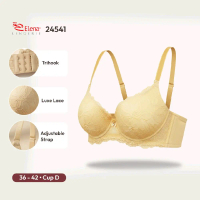 Elena Plus Size Bra Berkawat Busa Tipis Cup D Big Size Cup Kait 3 36D-42D E 24541