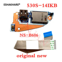 Original New For Lenovo Ideapad 530S-14IKB Power Switch USB Board With Cable 5C50R11880 NS-B606 Full Tested Fast Shipping