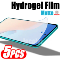 5PCS Matte Soft Film For Xiaomi Redmi 12 5G 12C 11 Prime 10A 10C 10 Safety Gel Frosted Screen Protector Not Glass For Redmi12 c