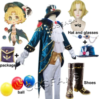 Game Identity V Cosplay Costumes Mike Morton Cosplay Costume Survivor Acrobat Mr Swifts Skin Uniform Anime Cosplay Costume wig