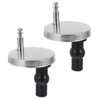 2 Pcs Toilet Lid Accessories Cover Screw Connector Smart Stainless Steel Hinge (60mmq Foot B Type Two) 2pcs Suite