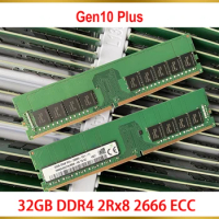 1PCS Server Memory For HPE Microserver Gen10 Plus 32G 32GB DDR4 2Rx8 2666 ECC