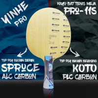 Kayu Bet Pingpong Tenis Meja Yinhe Pro 11s Spruce ALC Koto PLC carbon