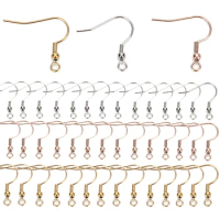 20pcs/lot Stainless Steel Clasp Hooks 20x20mm Gold Steel Color Charms for DIY Earrings Jewelry Making Accessories Wholesale