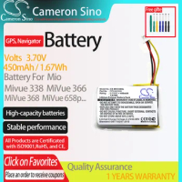CameronSino Battery for Mio Mivue 338 MiVue 366 MiVue 368 MiVue 658p Papago F210 fits TPC402339,GPS Navigator Battery.
