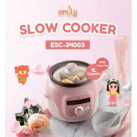 Emily Slow Cooker With Clay Pot 1L/ Emily Slow Cooker 1 Litre