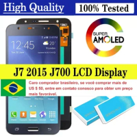 TFT/OLED/Super AMOLED LCD for Samsung J7 2015 Display J700 Touch Screen for SAMSUNG J7 2015 J700 J700F J700M J700H