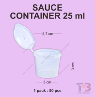 Saos Container Plastik 25ml SUAPI / Tempat Saos / Tempat Sambal / Cup Saos / Cup Sambal/Tempat Samba