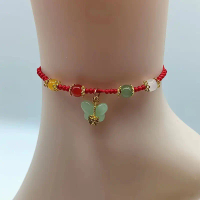 Gelang Kaki Tenunan Buatan Tangan, Niche Ins, Bernilai Tinggi, Gelang Kaki Tarik Keluar, Untuk Wanit