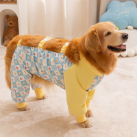 大狗狗防塵褲印花拼接中大型犬護肚衣服戶外防尿防臟神器腿套175YJ 快速寄出