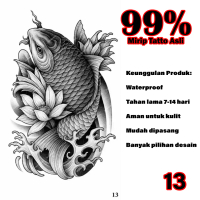 J.G.L-Stiker Tatto Temporary SemiPermanent Water Proof Motif 13 (11cmx18cm)