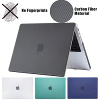 Carbon Fiber Laptop Case accessories For MacBook air M1 2020 Funda macbook air 13 case Macbook Pro 13 Case Pro 14 M3 M2 M1 cover