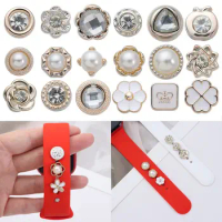 Pearl Nails Watch Band Ornament Wristbelt Charms Strap Decorative Ring Nails Ring Nails For Apple Watch Band For Apple Watch