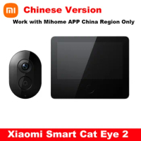 Xiaomi Smart Cat Eye 2 WiFi Wireless Camera with Doorbell Night Vision 180 Wide Nngle Chinese Version for Mi Home APP CN Region
