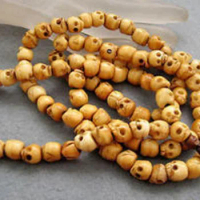 Cheap Classic 108 Skull Beads Buddhist Prayer Mala Necklace