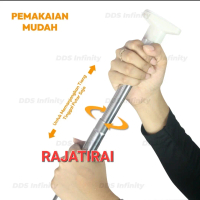 TIANG PIPA TONGKAT STAINLIST 50CM-420CM FLEKSIBEL/JEMURAN/JENDELA/HORDENG/KAMAR MANDI