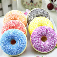 Squishy Toys Squeeze Stress Reliever Soft Colourful Doughnut Scented Slow Rising Toys Squishy Interesting Toy For Kid Baby Gifts