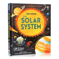 The Solar System Usborne Book See Inside Popular Science English Flap Picture Cardboard Books Early Childhood Learning Toys