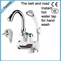 Electric Water Heater 220V Electric Instant Water Heater Shower Cold Heating Faucet For Kitchen Bathroom EU Plus