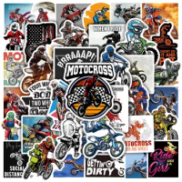 50pcs Racing Motorcycle Stickers Cool Sports Motobike Vinyl Decals Car Bumper Helmet Bike Scooter Skateboard Sticker for Kids