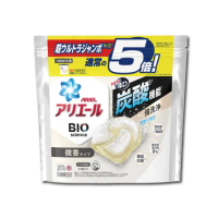 【日本P&amp;G】4D炭酸機能活性去污強洗淨洗衣凝膠球-白袋微香型60顆/袋(洗衣機槽膠囊精粉劑香香豆平輸品)