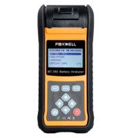 FOXWELL BT780 Car Battery Tester Check Battery Health Starting/Charging System AGM GEL EBP Battery Tester Built-in Printer