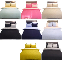【LUST】素色簡約 極簡風格/多款配色100%純棉單人3.5尺精梳棉床包/歐式枕套《不含被套》(台灣製造)