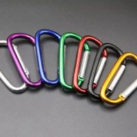 TOSERBA Carabiner Gantungan Kunci Aluminium Alloy 5 D shape / Kunci Carabiner Stainless Steel Mini K