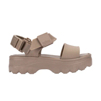【Melissa】寬帶鋸齒厚底涼鞋(卡其色)