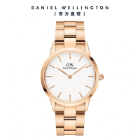 Daniel Wellington DW 手錶 Iconic Link 36mm精鋼錶-特調玫瑰金 DW00100209