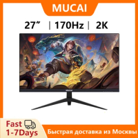 MUCAI 27 Inch Monitor 2K 144Hz IPS PC Lcd Display QHD 170Hz Desktop Gaming Gamer Computer Screen Flat Panel HDMI-compatible/DP