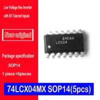 [new original] 74LCX04MX LCX04 package SOP14 converter/logic chip Low Voltage Hex Inverter with 5V Tolerant Inputs(5PCS)