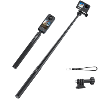 VRIG TP-13 51inch Invisible Selfie Stick for Insta360 ONE X3, X2, X, ONE R, RS, Camera 14" Extended Monopod Pole