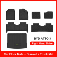 Custom Fit TPE Floor Mat for BYD Atto 3 AU JP TH NZ RHD and LHD Country ECO Trunk Cargo Mat Carpet for BYD Yuan Plus EV TPE Mat