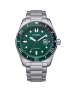 นาฬิกาข้อมือผู้ชาย Eco-Drive รุ่น AW1768-80X ขนาด 43 มม. สีเขียว