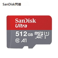 SanDisk SD Extreme microsd 512g內存卡 高速tf卡通用micro sd卡switch游戲機專用存儲卡
