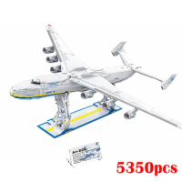 2023 New 5350pcs MOC Idea Building Blocks An-225 Mriya Model Aviation Plane Bricks Toys for Boys Christmas Gift Set