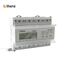 THERA TEM045V-D, DIN-rail kWh Meter 3-Phase 10/80A, LCD Modbus-RTU