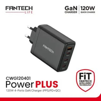 Charger Fantech Charger GAN CWG120401 Charger POWERPLUS GAN 120W PD Fast Charging & Desain Compact H