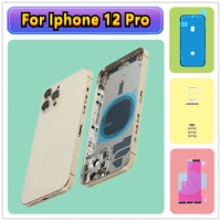 For Apple Iphone 12 Pro Back Cover 12Pro Middle Chassis Frame Back Housing Apple Rear Change Repair Parts