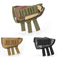 Tactical Gill Bag Outdoor Rifle Cheek Rest Pouch Bullet Hunting Shooting Sniper Rifle Buttstock Shell Holder Ammo Magazine Pouch