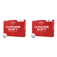 【Callaway 卡拉威】CHROME SOFT 24 三層 高爾夫球(2024 超遠距三層球 12顆入 3-Piece 642126112)