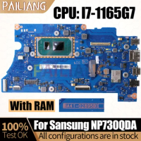 For Sansung NP730QDA Notebook Mainboard Laptop BA41-02895B SRK01 I7-1165G7 With RAM BA92-23088B Mainboard Full Tested